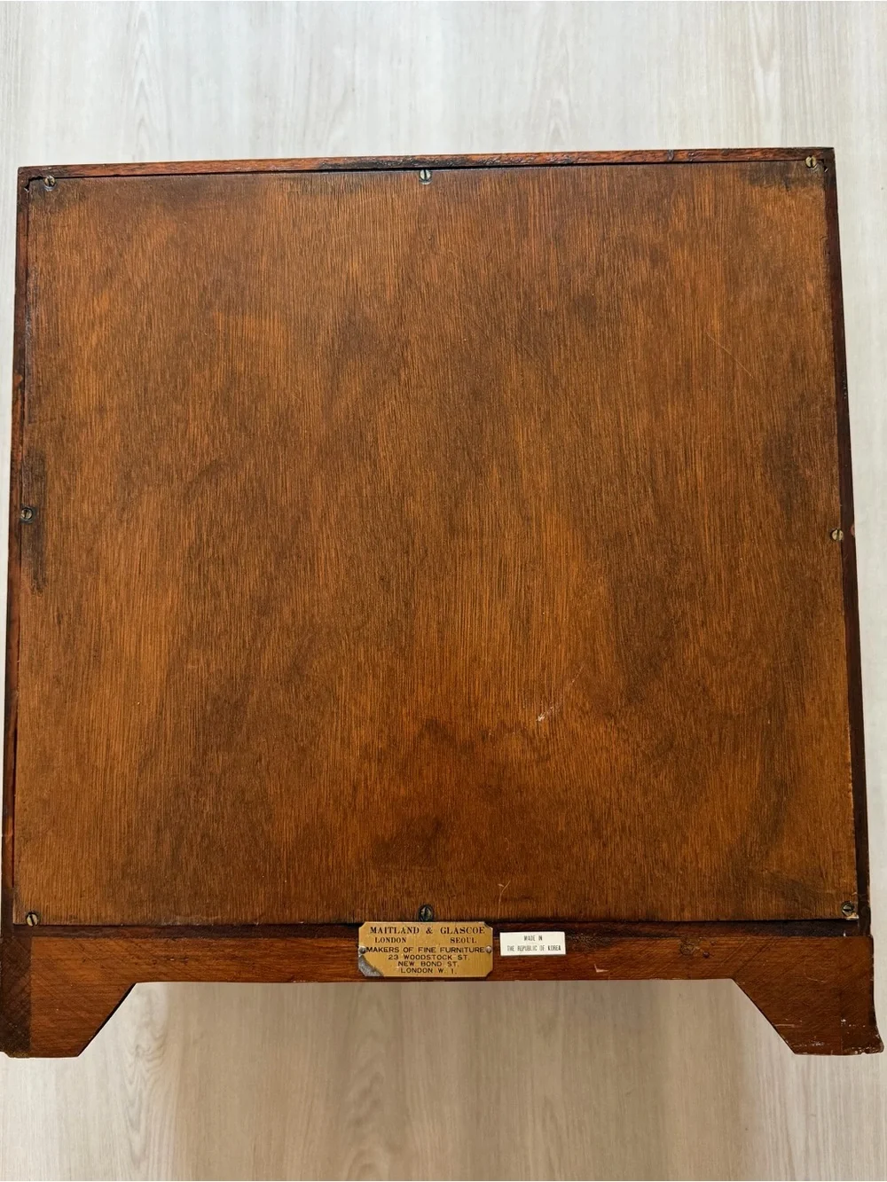 Antique Maitland Glascoe Mahogany Miniature Bow Front Chest Salesman Sample